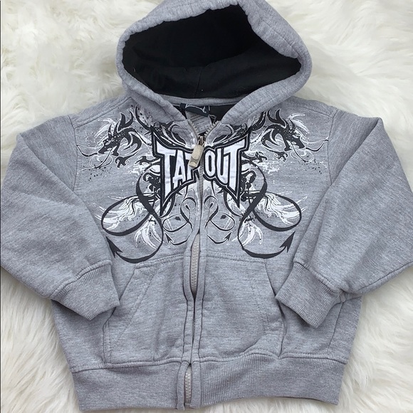 Tapout Other - Gray Tapout Zip-up Boys Hoodie size 5